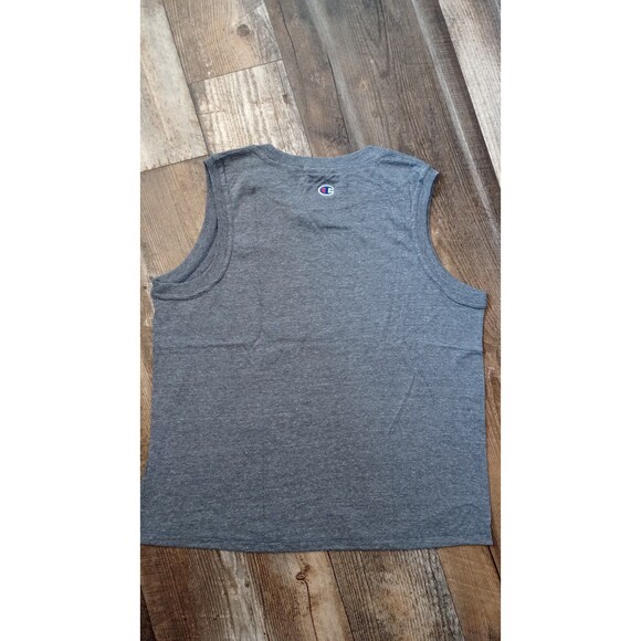 NWT Women's Champion Powerblend Muscle Tee in Heather Gray, Size Large - Picture 4 of 6